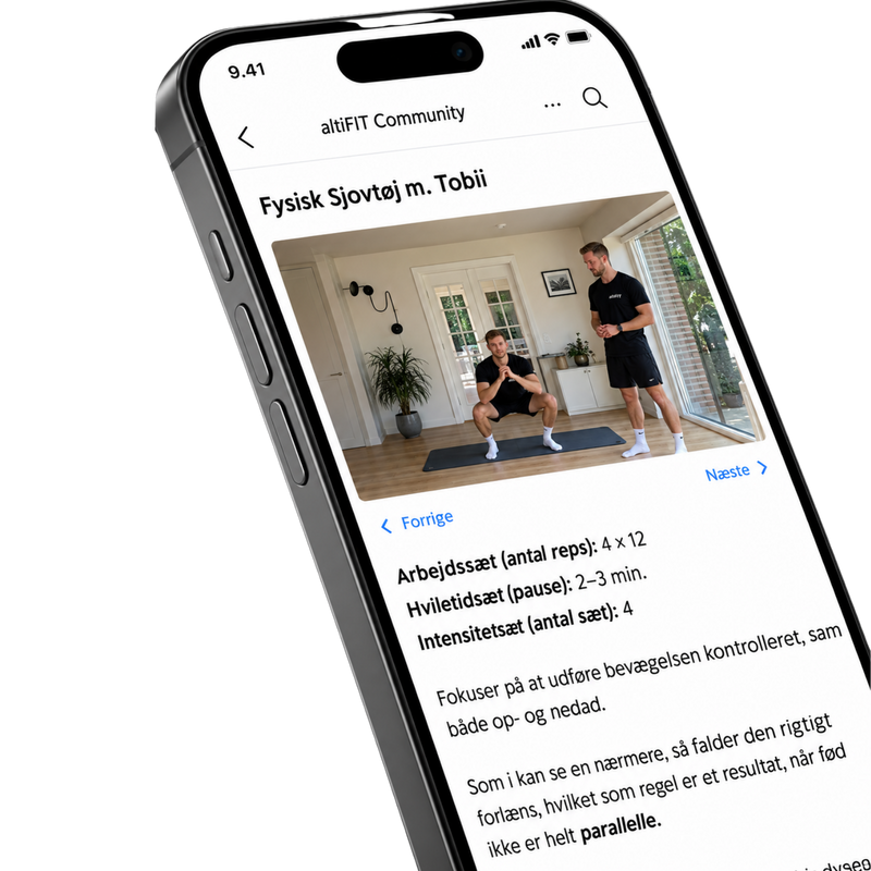JAAFIT app getoond op een telefoon