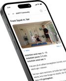 L'application jaafit affichée sur un téléphone